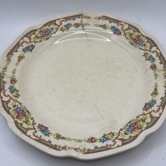 Antique 1930’s Mt Clemens MILDRED Casserole Covered Vegetable Dish And Plate - Picture 11 of 16